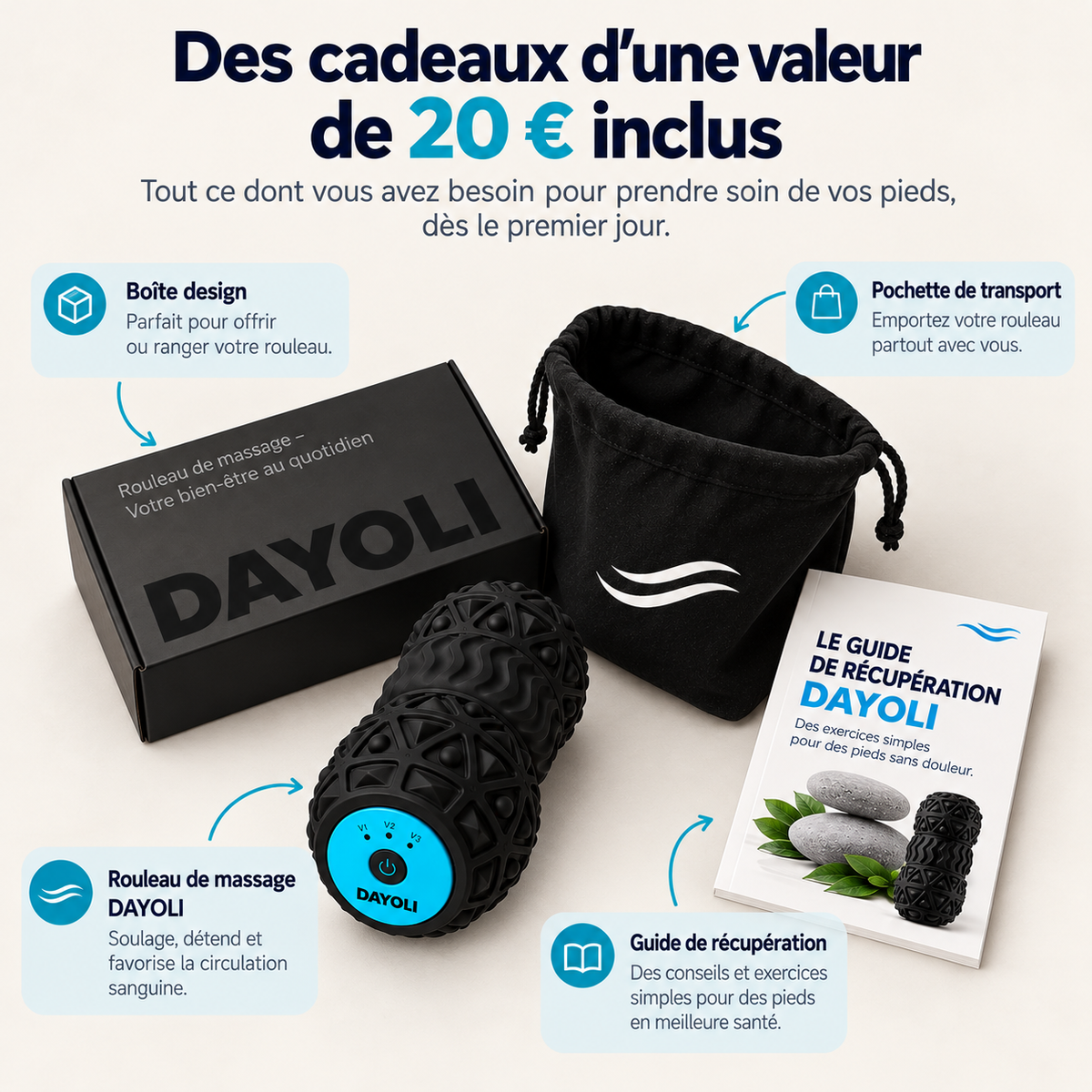 Dayoli — Rouleau Plantaire Vibrant