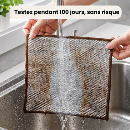 DayoliClean – Lavettes anti-rayures en fibres d'acier (lot)