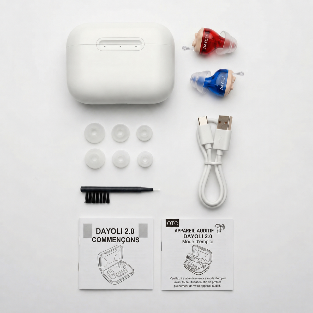 Dayoli Clair 2.0 – Amplificateur auditif sans ordonnance | Entendez clairement