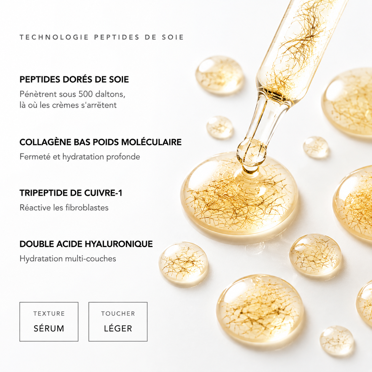 Dayoli — Sérum Coréen aux Peptides Dorés de Soie