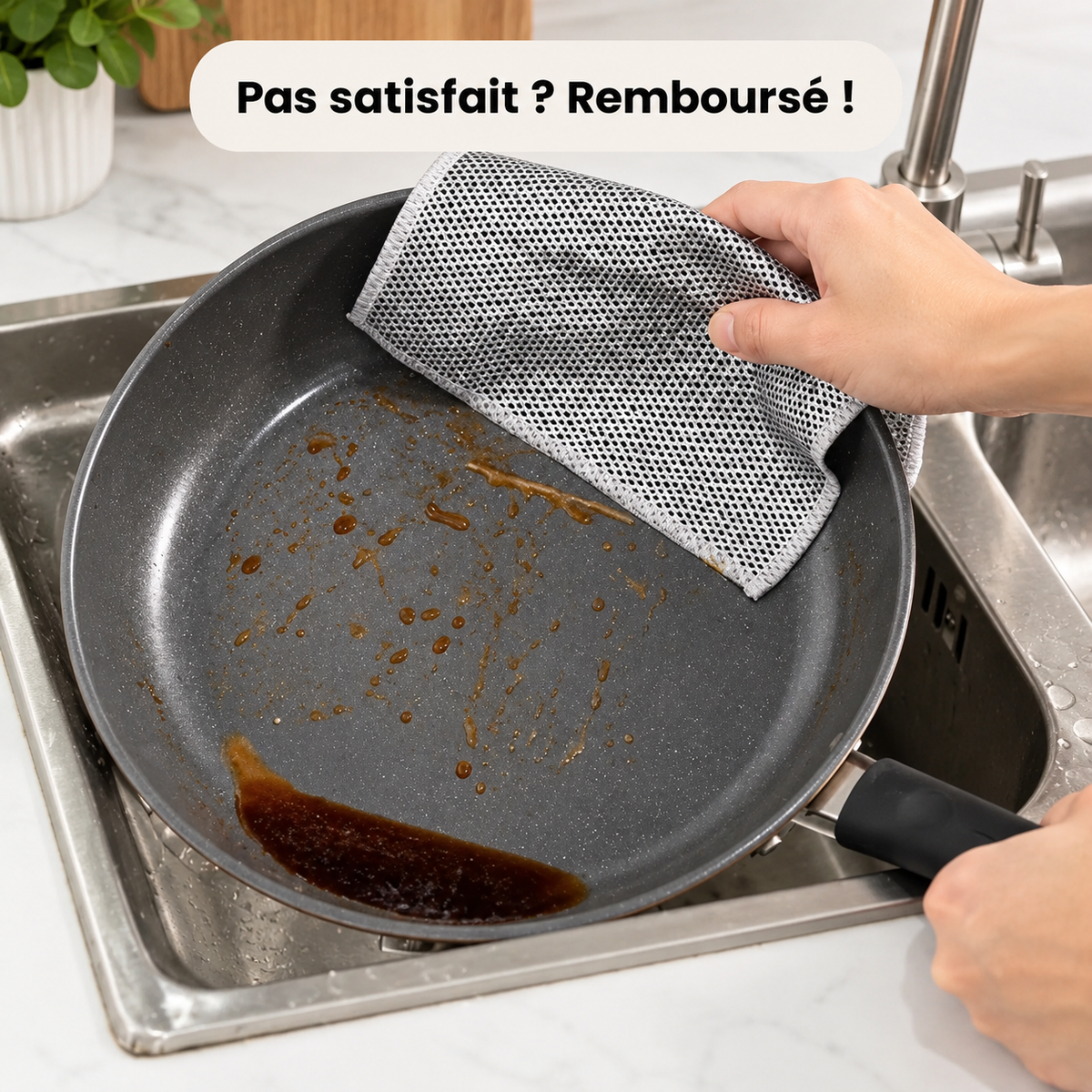 DayoliClean – Lavettes anti-rayures en fibres d'acier (lot)