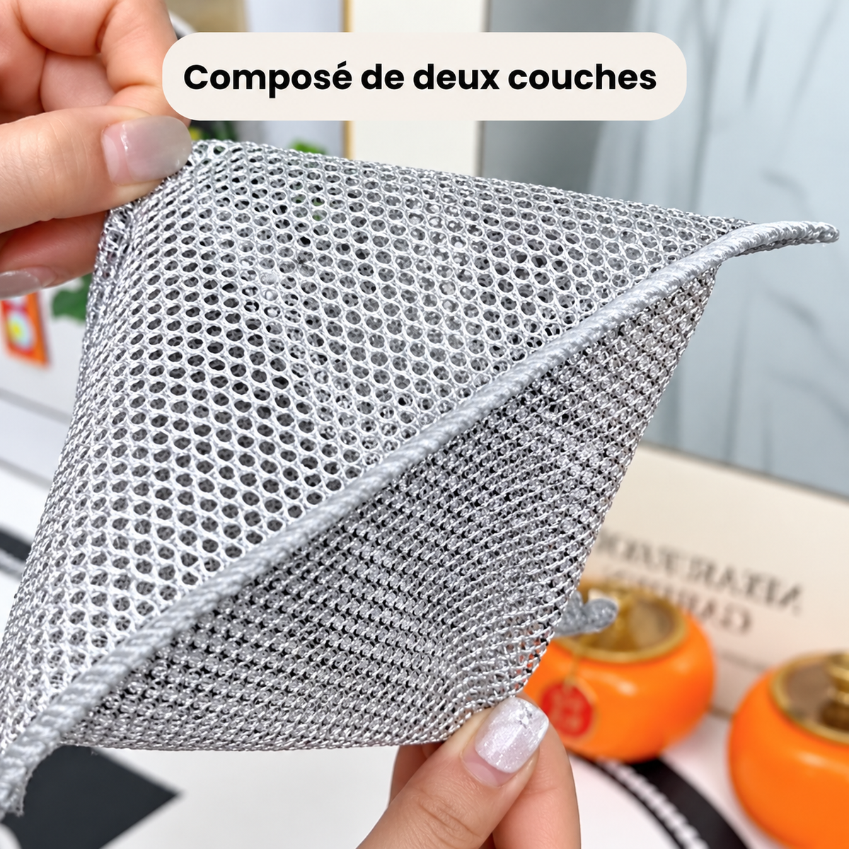 DayoliClean – Lavettes anti-rayures en fibres d'acier (lot)