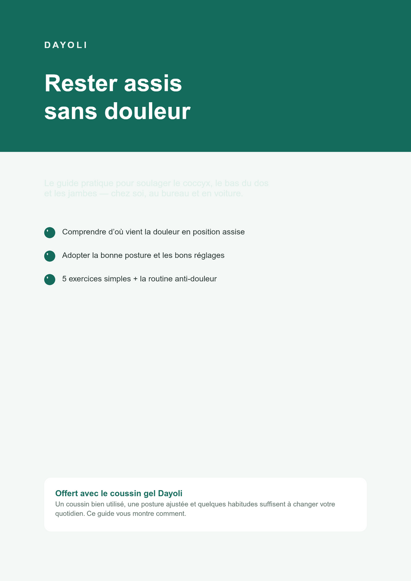 Guide « Rester assis sans douleur »